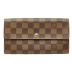 Louis Vuitton Damier Porte-Monnaie Cles Wallet Brown