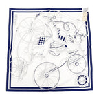 Hermes Gavroche 45 Scarf Voitures En Equilibre Silk Daisuke Nomura — view 2