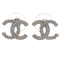 Chanel Abd478 Coco Mark Rhinestone Earrings