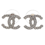 Chanel Abd478 Coco Mark Rhinestone Earrings