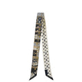 Louis Vuitton Ribbon Scarf Bandeau BB Let's Go White Black Multicolor Monogram