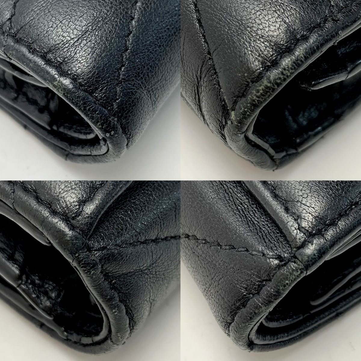 Saint Laurent Leather YSL Black Wallet Bifold — view 6