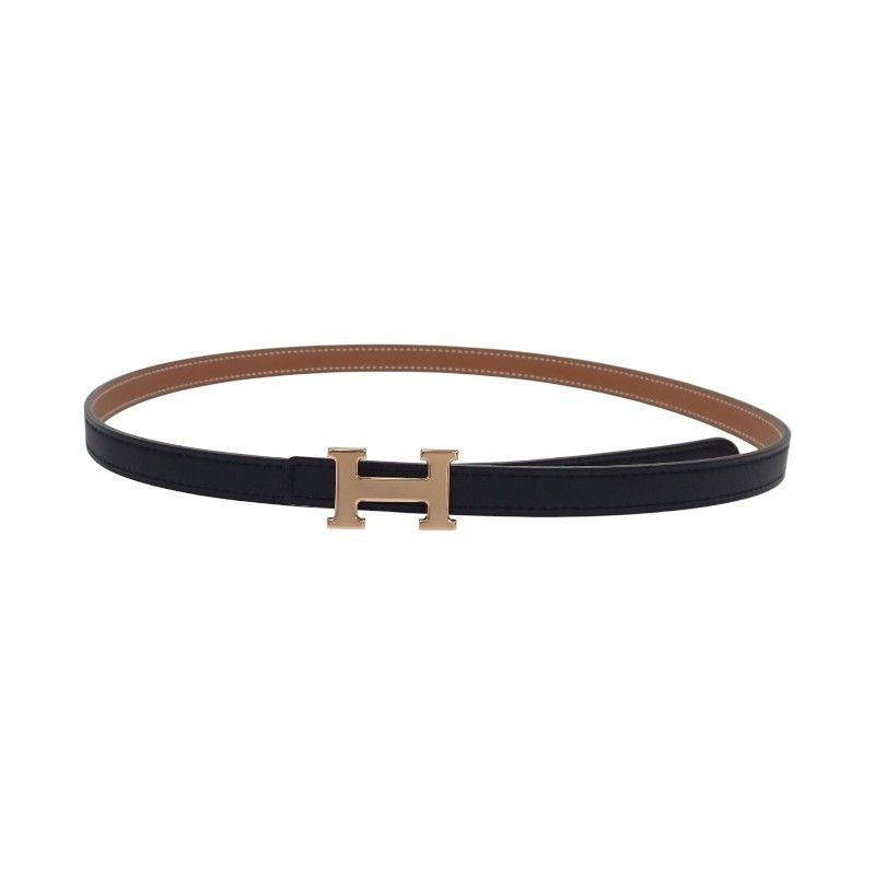 Hermes Mini 75 Belt Reversible Swift Veau Gold