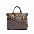 Prada Handbag Leather 2-Way Tote