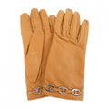 Hermes Tan Leather Gloves