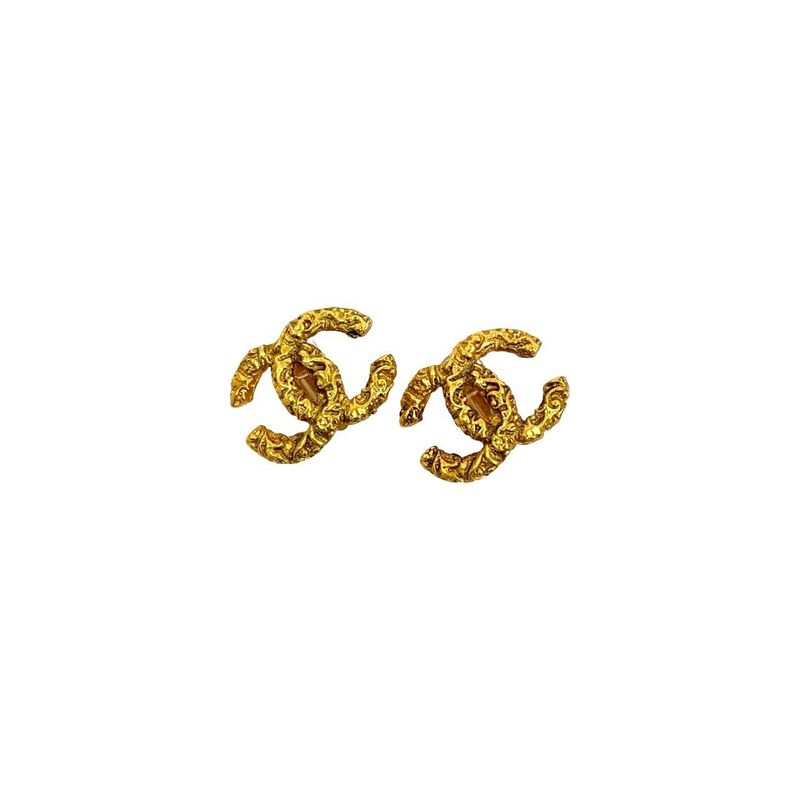 Chanel Vintage Coco Mark Motif Earrings Ear Cuff Accessory 93A — view 5