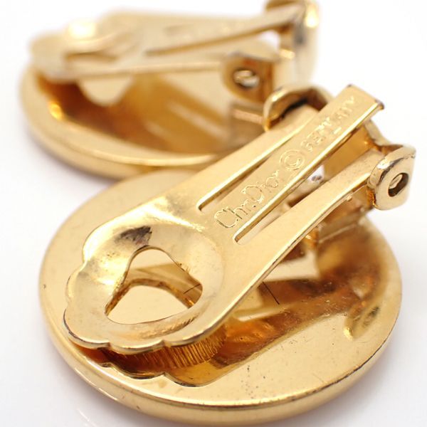Christian Dior Earrings GP Round Logo Germany — view 7