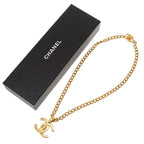 Chanel Turnlock Coco Mark 97 P Vintage Gold Chain Necklace Accessories 0200 — view 3