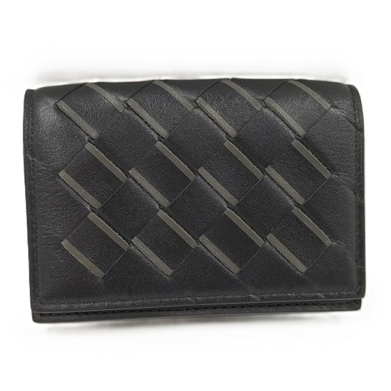 Bottega Veneta Card Case Leather Black — view 2