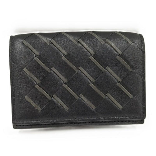 Bottega Veneta Card Case Leather Black