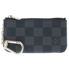 Louis Vuitton Pochette Cles Damier Graphite Coin Case Wallet 0798
