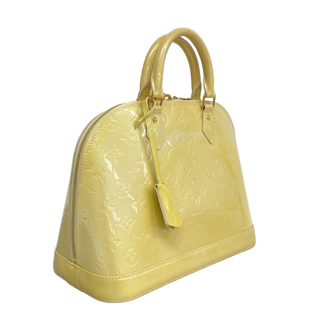 Louis Vuitton Handbag Vernis Alma PM Blanc Corail — view 2