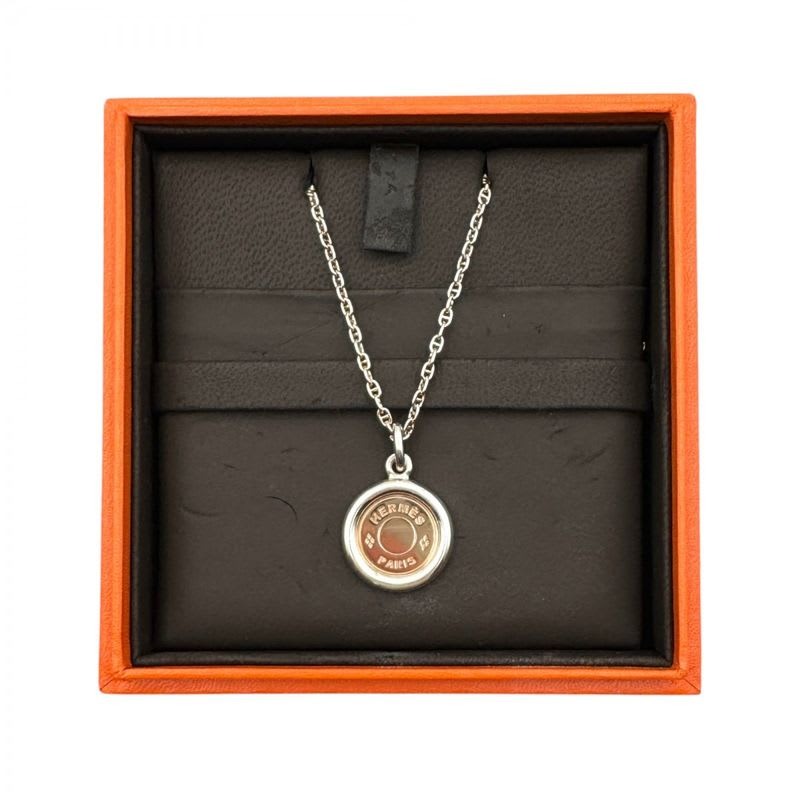 Hermes Serie Necklace Pendant Choker 750 925 Gold Silver Mini Chaine D'ancre — view 2