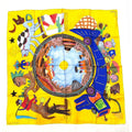 Louis Vuitton Large Scarf William Wilson Silk Yellow Lime