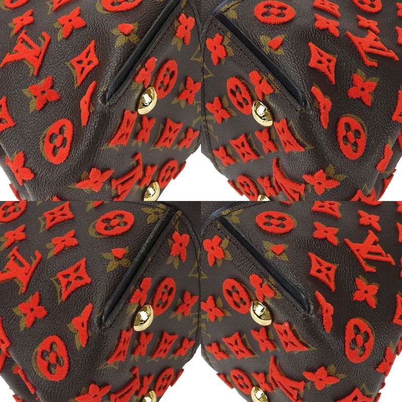 Louis Vuitton Tote W PM Monogram Tuftage Red Logo — view 6
