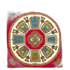 Hermes Scarf Carre 90 Red White Gold Poste Et