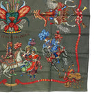 Hermes Scarf Carre 90 Silk les Fetes du Roi Soleil Celebration of the Yang King — view 5
