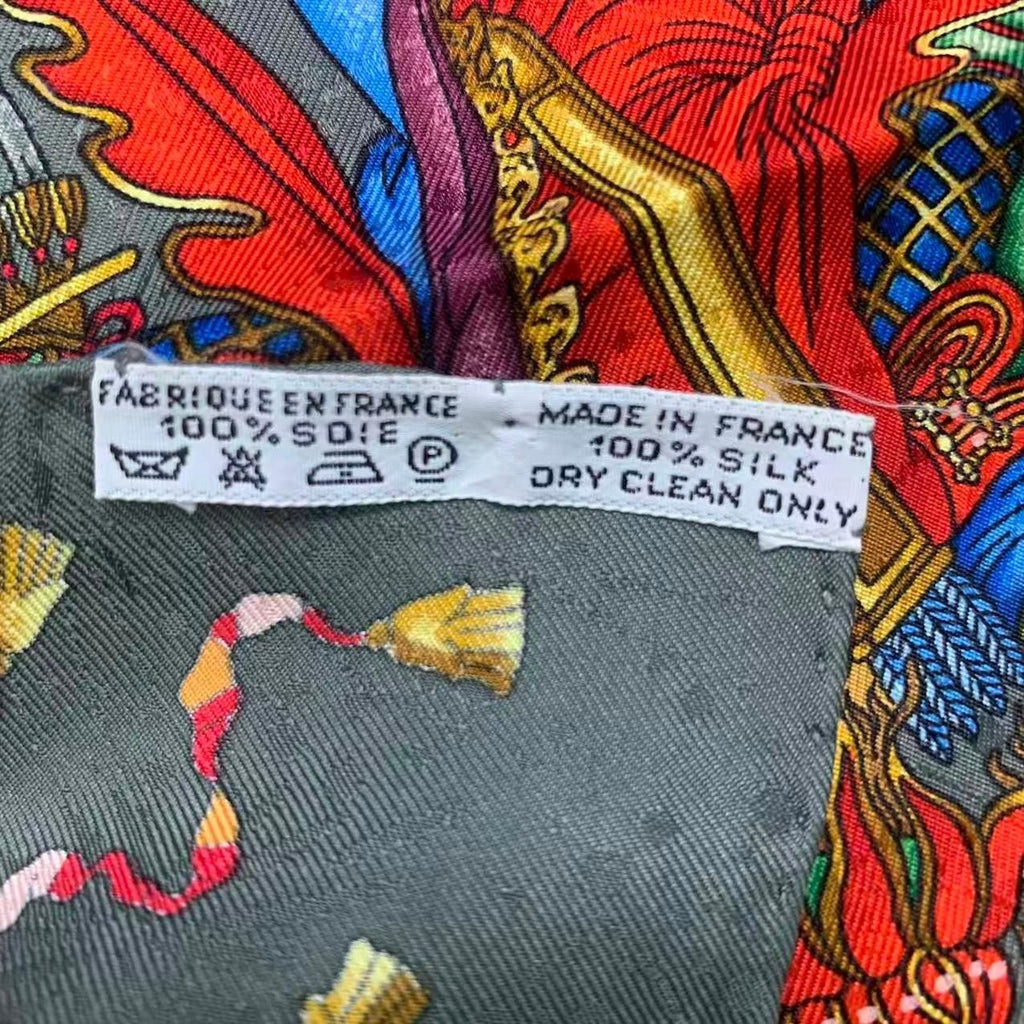 Hermes Scarf Carre 90 Silk les Fetes du Roi Soleil Celebration of the Yang King — view 6