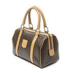 Celine Small Boston Brown Beige Macadam Canvas T-Shirt — view 2