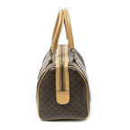 Celine Small Boston Brown Beige Macadam Canvas T-Shirt — view 3
