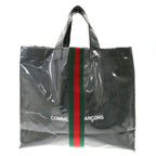 Gucci Comme Des Garcons Sherry Line Vinyl Tote Black