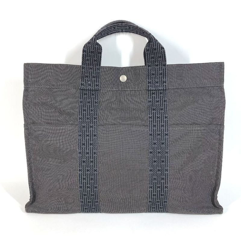 Hermes Handbag Her Line MM Canvas Gray