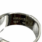 Hermes Vintage 925 Folding Ring Silver 48 Weight