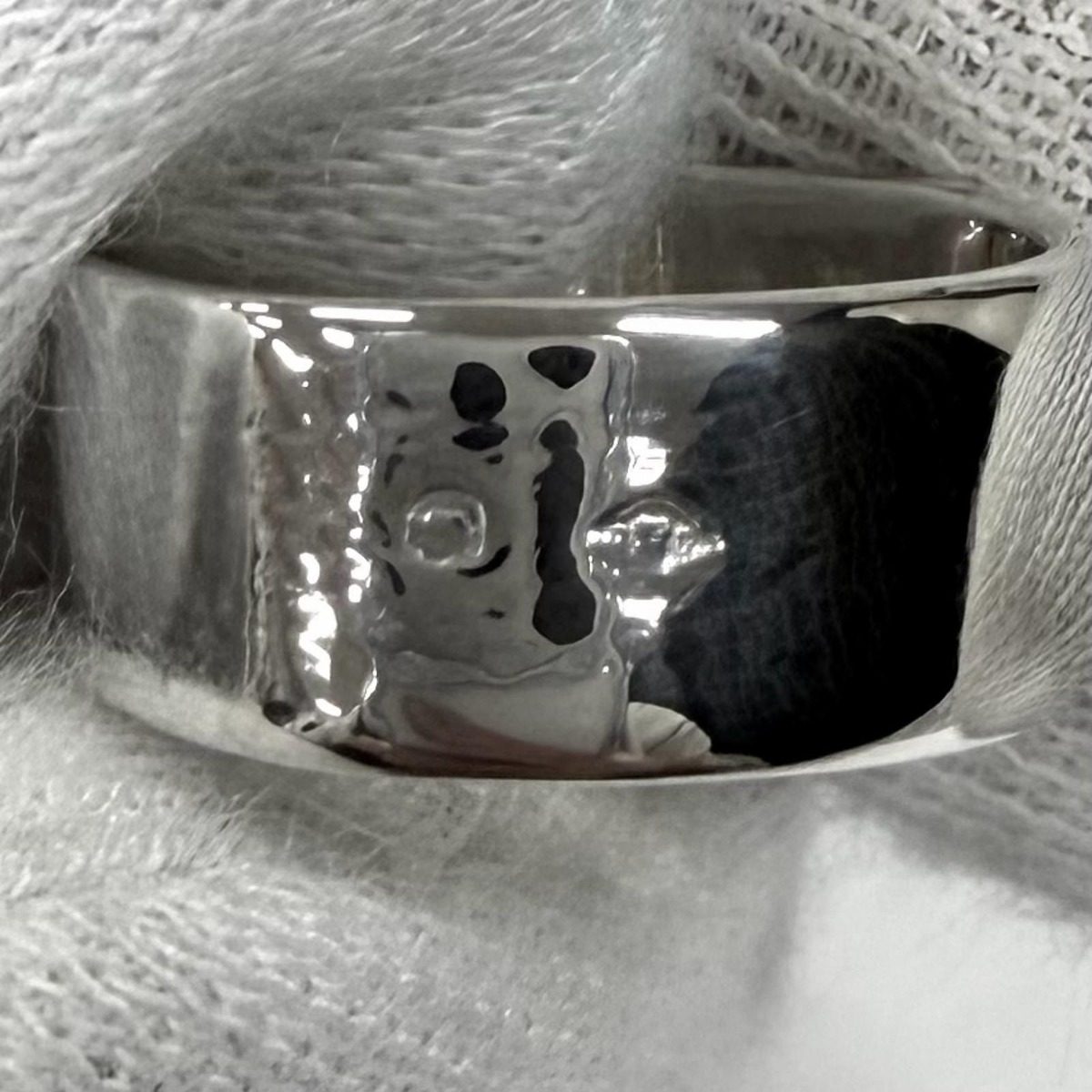 Hermes Vintage 925 Folding Ring Silver 48 Weight