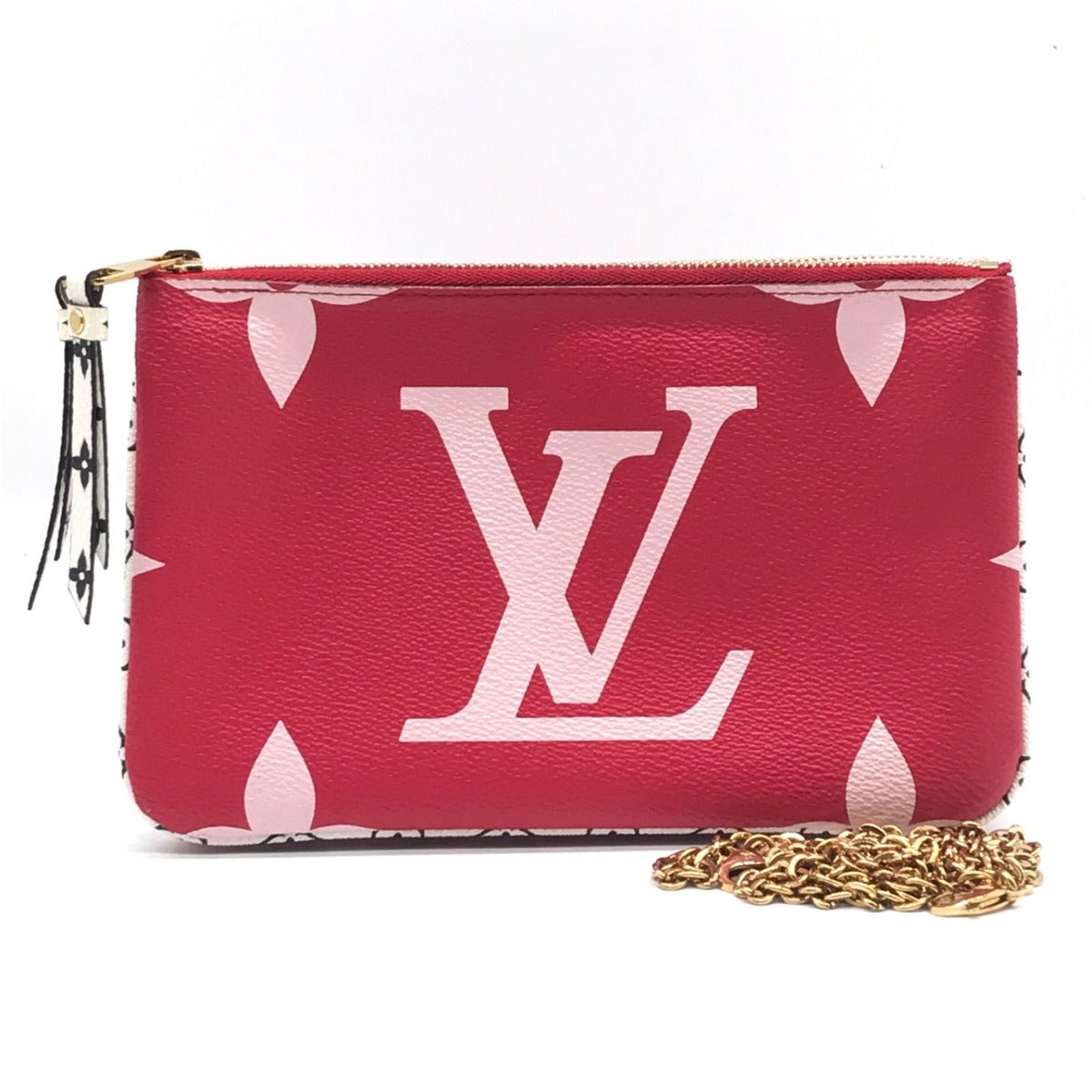 Louis Vuitton Monogram Giant Pochette Double Zip Shoulder Bag Price Negotiation