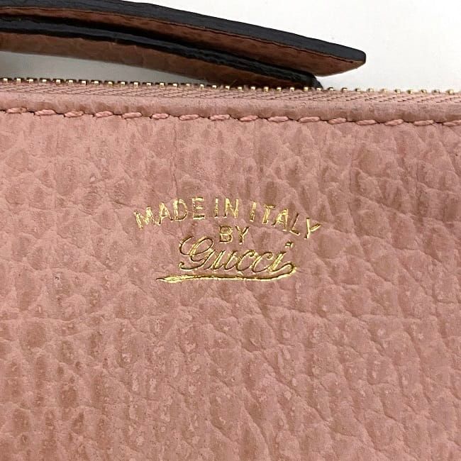 Gucci Coin Case Ring Pink Leather — view 7