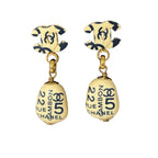 Chanel Cambon Wooden Earrings