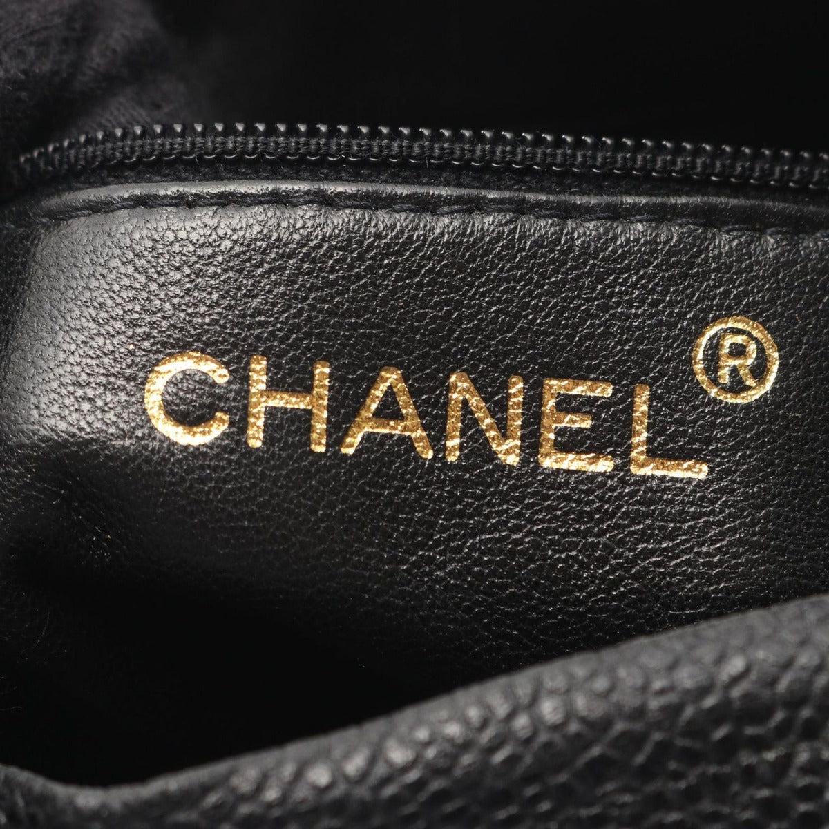 Chanel Shoulder Bag Stitch Chevron Black Leather Fringe Mini Chain — view 4
