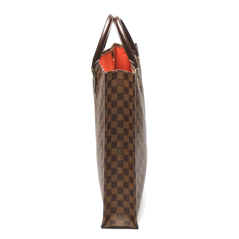 Louis Vuitton Damier Tote Bag Sac Plat Handbag Ebene — view 3
