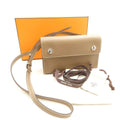Hermes Nap to Go Veau Epsom Shoulder Bag Etoupe Silver