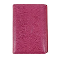 Chanel Card Case CC Logo Caviar Leather Purple