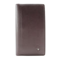 Chanel Camellia Coco Mark Leather Metallic Purple Long Wallet