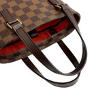 Louis Vuitton Vintage Vavin PM Damier Leather Handbag Mini Tote Brown — view 4