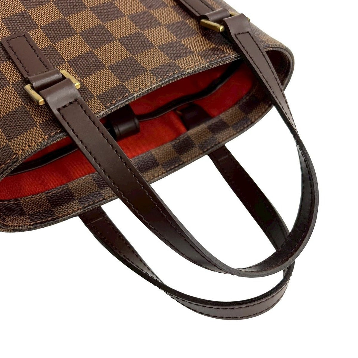 Louis Vuitton Vintage Vavin PM Damier Leather Handbag Mini Tote Brown — view 4