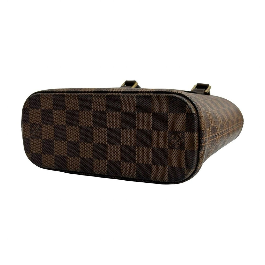 Louis Vuitton Vintage Vavin PM Damier Leather Handbag Mini Tote Brown — view 8
