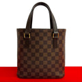 Louis Vuitton Vintage Vavin PM Damier Leather Handbag Mini Tote Brown