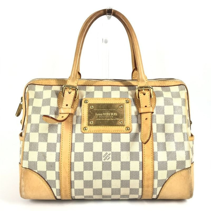 Louis Vuitton Handbag Bar Cles PM Damier Azur Canvas White