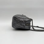 Chanel Shoulder Bag 2.55 Quilted Silver Leather Seal — view 3