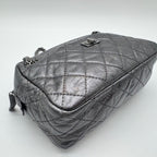 Chanel Shoulder Bag 2.55 Quilted Silver Leather Seal — view 7