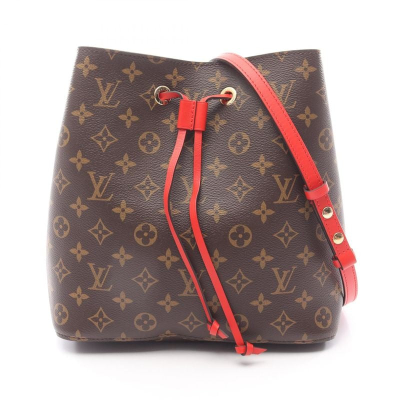 Louis Vuitton Shoulder Bag Neo Noe Coquelicot Leather — view 3