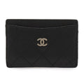 Chanel Quilted Classic Card Case CC Logo Business Holder