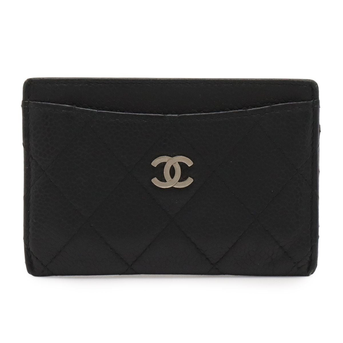 Chanel Quilted Classic Card Case CC Logo Business Holder