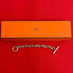 Hermes Chaine D'ancre GM 11 Pieces Silver 925 Chain Bracelet Bangle Accessory — view 2