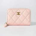 Chanel Coin Case Classic Zip Purse Pastel Pink