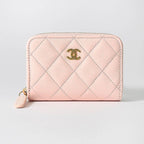 Chanel Coin Case Classic Zip Purse Pastel Pink