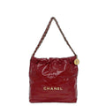 Chanel Drawstring Shoulder Bag Red 22